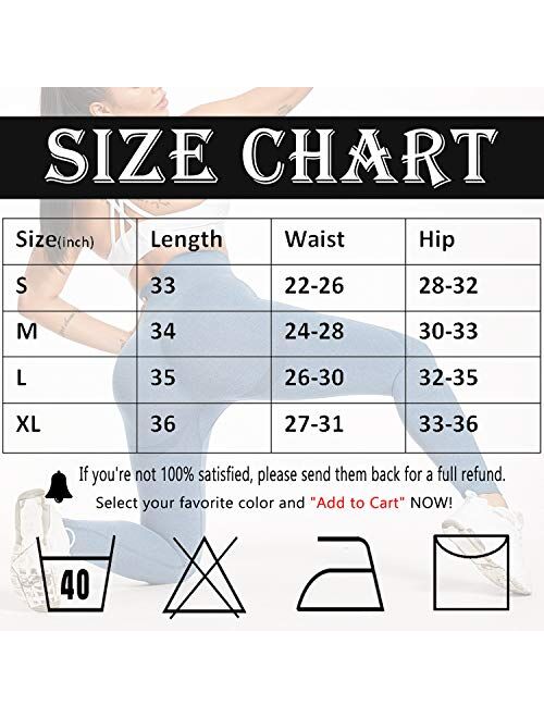 NEW YOUNG Scrunch TIK Tok Leggings for Women Butt Lifting-Womens Workout High Waisted Yoga Pants Tummy Control Tights