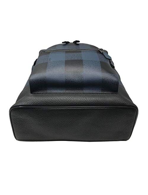 COACH WEST Backpack with Buffalo Check Print, F31291, Blue Multi