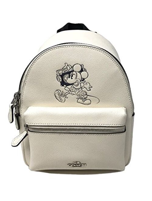 Coach Mini Charlie Backpack With Minnie Mouse Motif
