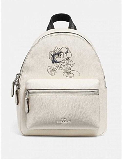 Coach Mini Charlie Backpack With Minnie Mouse Motif