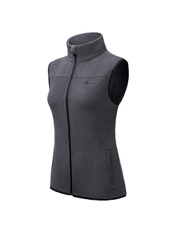 Golf Vests for Women Thermal Sleeveless Vests Outerwear with Pockets& Women Fleece Vest Lightweight