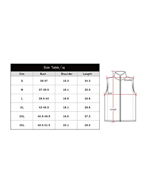ANIVIVO Golf Vests for Women Thermal Sleeveless Vests Outerwear with Pockets& Women Fleece Vest Lightweight