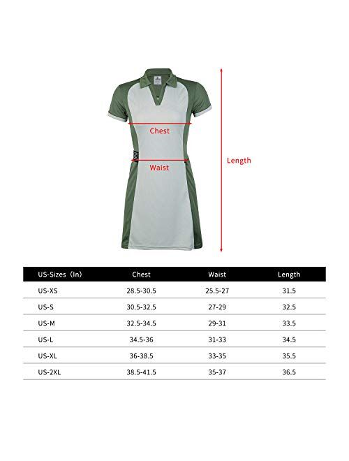 ANIVIVO Tennis Dress for Women with Pocket, Women Polo Golf Dress& Tennis Clothing for Women Sports Dress V-Neck