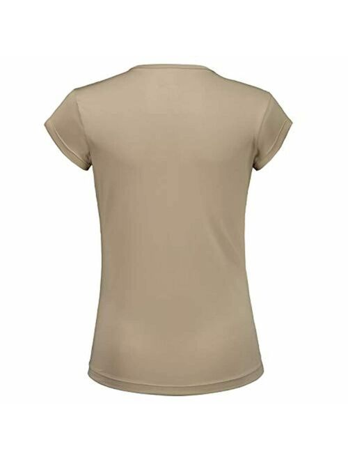 ANIVIVO Tennis Shirts for Women Short Sleeves, Solid Golf T Shirts V-Neck Runnin