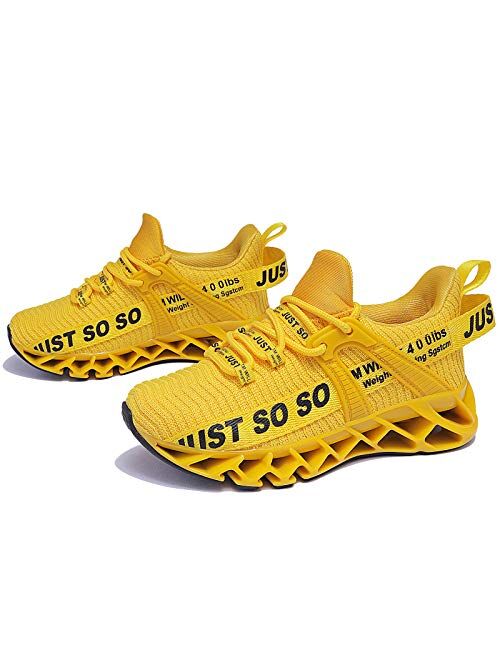UMYOGO Boys Girls Shoes Tennis Running Lightweight Breathable Just So So Sneakers for Kids