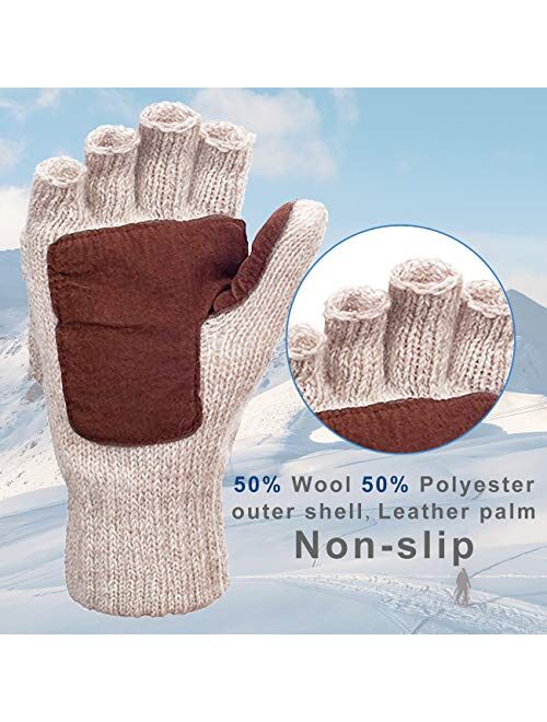 Winter Warm Mittens Thinsulate Thermal Insulation Suede Mittens Gloves Unisex