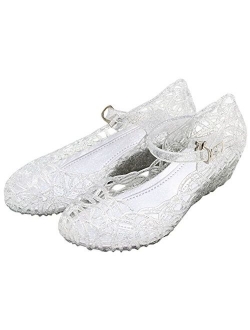 Vokamara Jelly Mary Jane Dance Party Princess Shoes for Girls