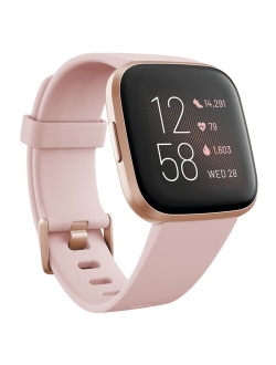 Versa 2 FB507BKBK Special Edition Health & Fitness Smartwatch with Heart Rate, Music, Alexa Built-in, Sleep & Swim Tracking