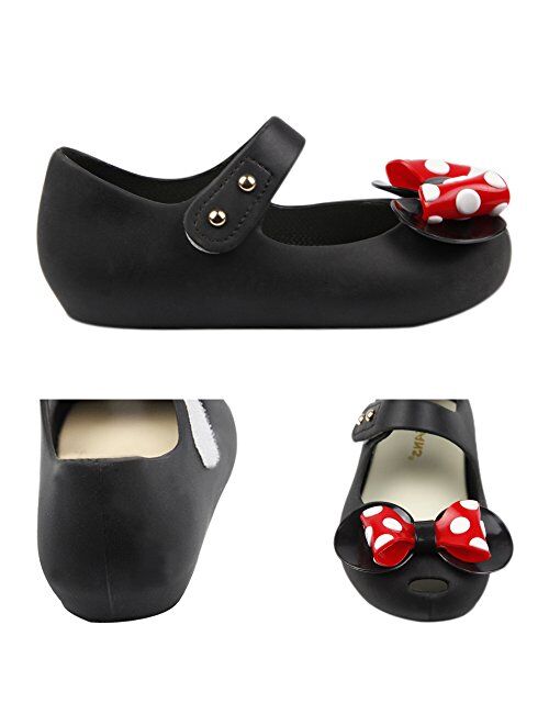 iFANS Girls Sweet Dot Bow Princess Mary Jane Flats For Girls