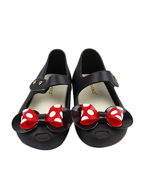 iFANS Girls Sweet Dot Bow Princess Mary Jane Flats For Girls