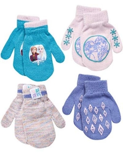 Frozen Girls 4 Pack Gloves or Mittens (Toddler/Little Girls)