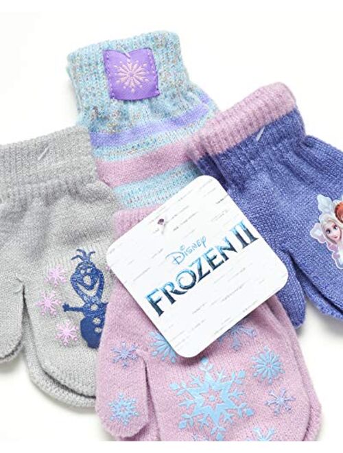 Disney Frozen Girls 4 Pack Gloves or Mittens (Toddler/Little Girls)