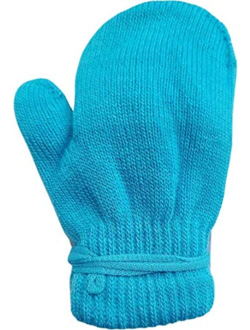 12 Pairs Kids Winter Gloves, Children Bulk Pack Fun Colorful Cute Magic Glove for Boys & Girls