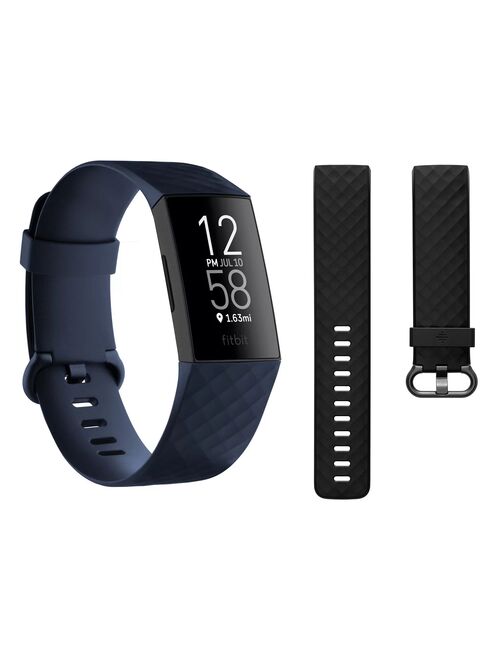 Fitbit Charge 4 Advanced Fitness Tracker + GPS - Storm Blue, One Size