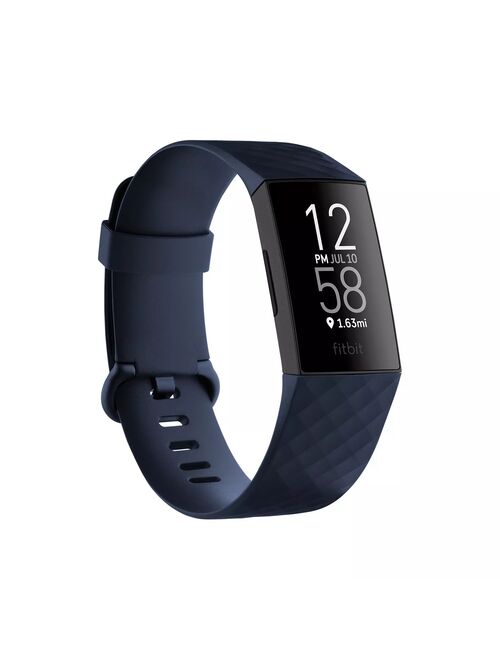 Fitbit Charge 4 Advanced Fitness Tracker + GPS - Storm Blue, One Size
