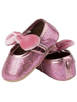 RVROVIC Baby Girls Mary Jane Anti-Slip Bow Toddler Princess Shoes