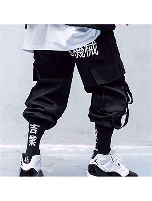 Aelfric Eden Men's Cargo Joggers Pants Casual Hip Hop Sweatpants Japanese Harajuku Streetwear with Multi Pockets