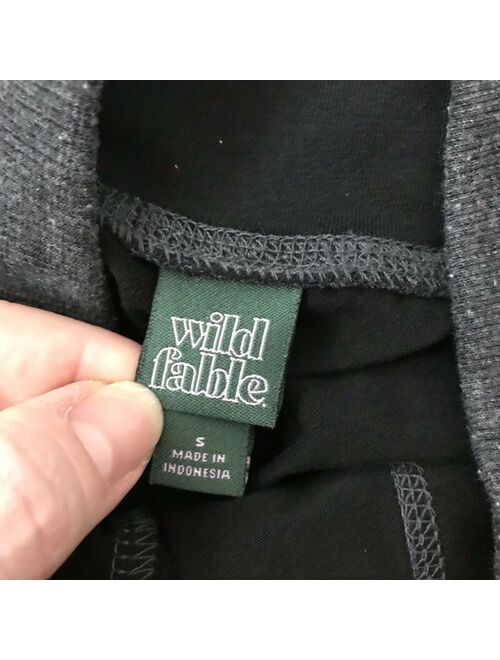 Wild Fable Dark Grey Jogger Sweatpants Drawstring Size Small