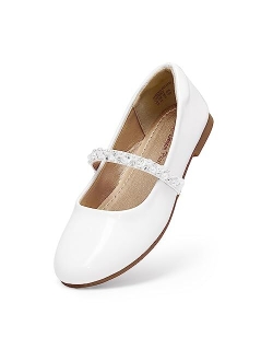 Girls Toddler/Little Kid/Big Kid Serena-100 Mary Jane Ballerina Flat Shoes