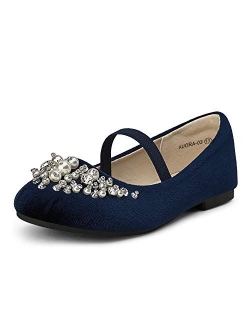 Girl's Aurora-03 Mary Jane Ballerina Flat Shoes