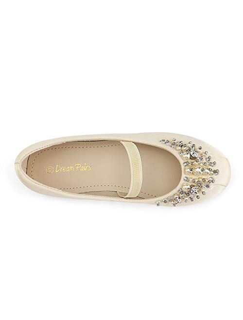 DREAM PAIRS Girl's Aurora-03 Mary Jane Ballerina Flat Shoes