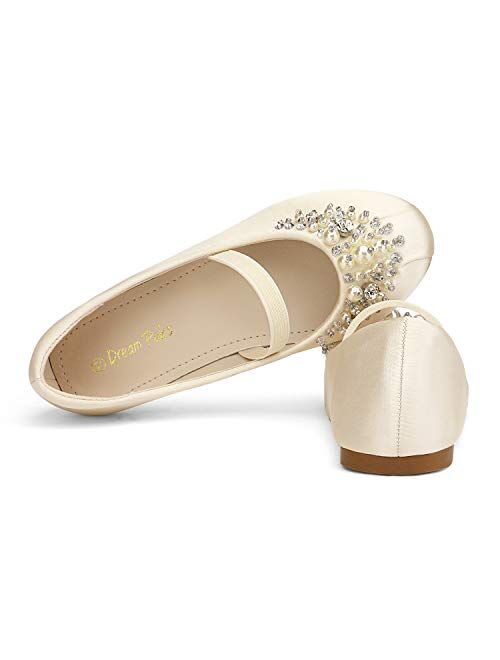 DREAM PAIRS Girl's Aurora-03 Mary Jane Ballerina Flat Shoes