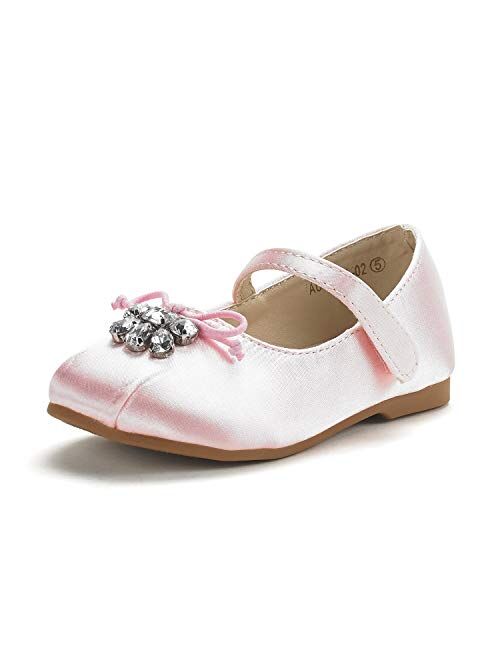 DREAM PAIRS Girl's Aurora-03 Mary Jane Ballerina Flat Shoes