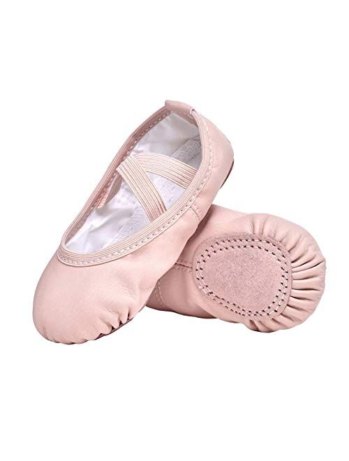 STELLE Girls Ballet Dance Shoes Slippers for Kids Toddler