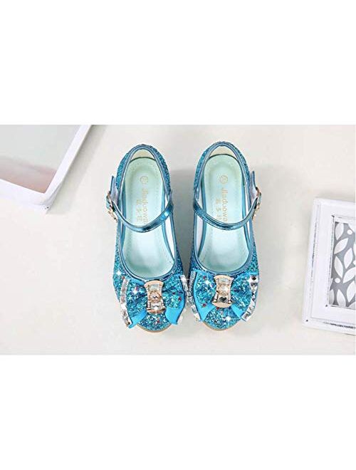 Cadidi Dinos Heel Mary Jane Princess Flower Shoes For Girls
