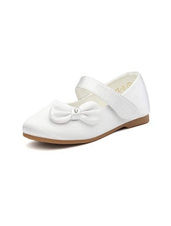 Adorable Mary Jane Side Bow Buckle Strap Ballerina Flat (Toddler/Little Girl)