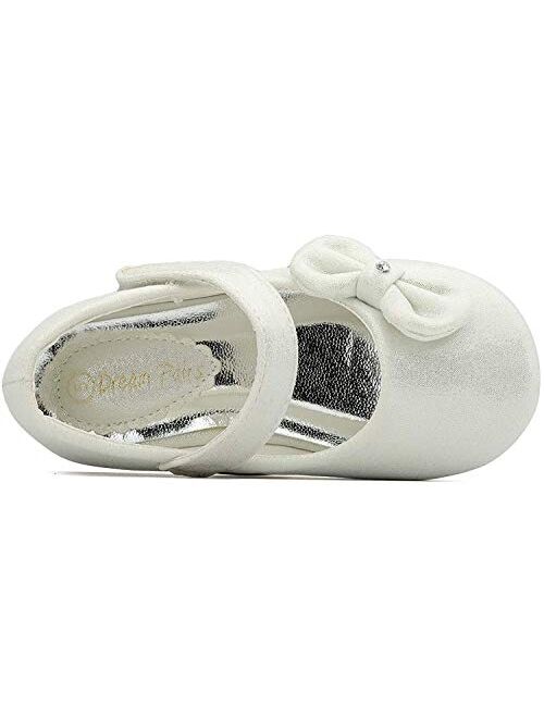 DREAM PAIRS Adorable Mary Jane Side Bow Buckle Strap Ballerina Flat (Toddler/Little Girl)