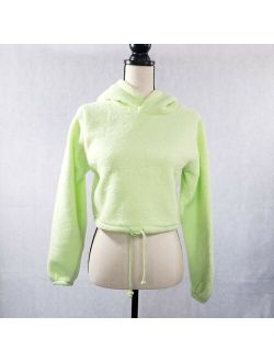 Women's Hooded Sherpa Sweatshirt - Wild Fable - Light Green - XS