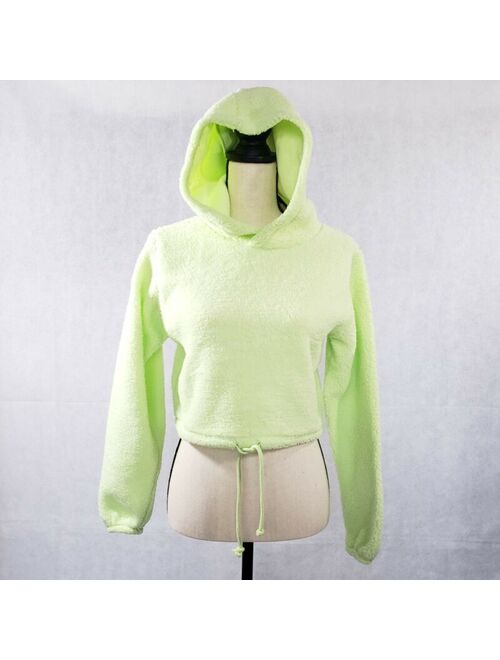 Women's Hooded Sherpa Sweatshirt - Wild Fable - Light Green - XS