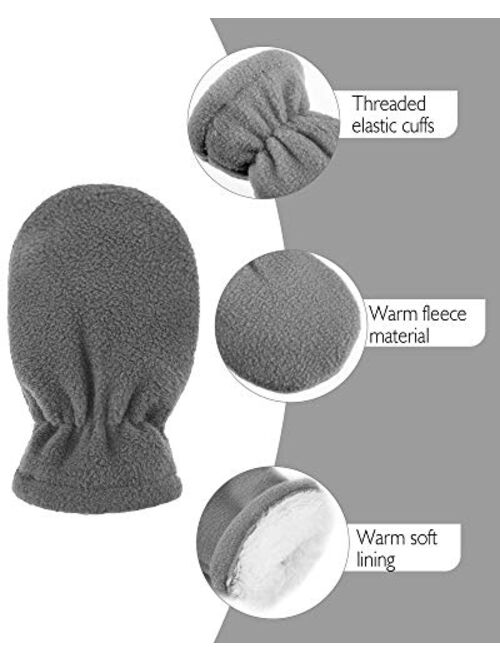 4 Pairs Kid Winter Gloves Child Warm Snow Fleece Mitten Gloves for Baby Infant