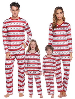Christmas Family Matching Pajamas Set Santa's Deer Holiday Sleepwear for Dad Mom PJs S-XXL