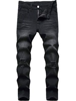 NWT Boy's LR Scoop HPD80 Acid Wash Black Moto Leg Stretch Skinny Jeans SIZE 8-18 