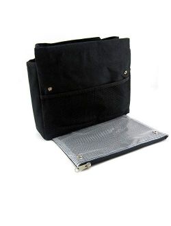 Tera Large Handbag Organizer Insert with Pocket for Notebooks, iPads, Tablets or Small Laptops