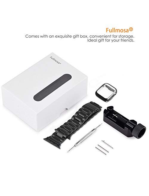 Fullmosa Compatible Apple Watch Band 38mm 40mm 42mm 44mm, Stainless Steel Metal For iWatch bands