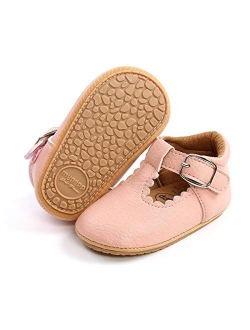Zoolar Baby Girls Mary Jane Flats Princess Dress Shoes Toddler Wedding Shoes with Non-Slip Sole 