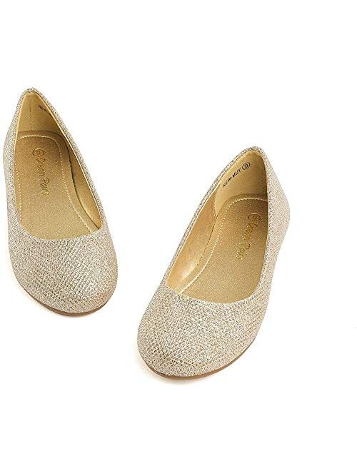 DREAM PAIRS Muy Girls Dress Shoes Slip on Ballerina Flats
