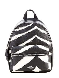 Mini Charlie Zebra Print Backpack Black Chalk