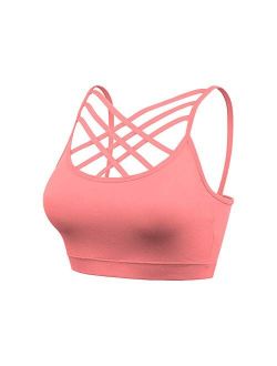 Nolabel Padded Seamless Triple Criss Cross Bralette, Cutout Caged Cami Crop Top