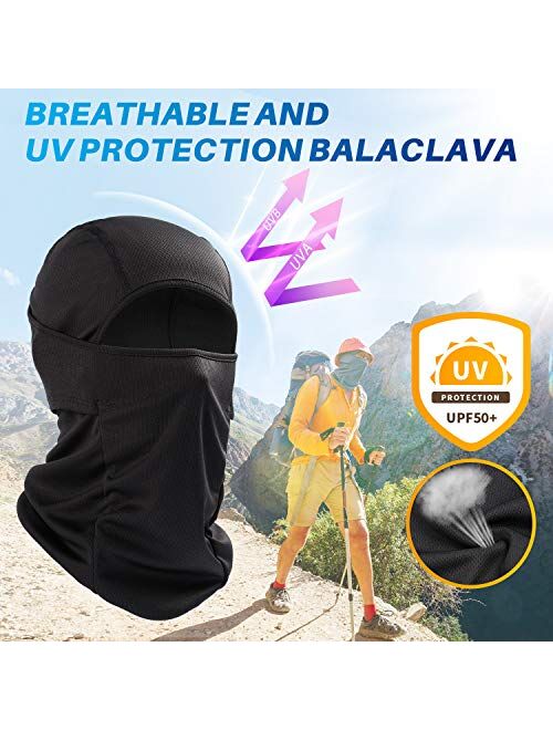 AstroAI Windproof Balaclava Face Mask-UV Protection Dustproof Breathable Mask for Men Women Skiing Cycling Hiking