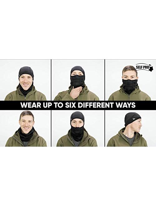 Self Pro Winter Balaclava Ski Mask Thermal Fleece Breathable Windproof Face Mask Men Women for Cold Weather