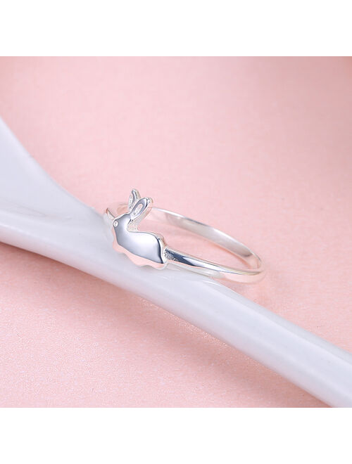 Bunny Rabbit Ring Girls Women Sterling Silver Ginger Lyne Collection