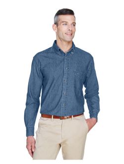 Harriton Men's 6.5 oz. Long-Sleeve Denim Shirt - M550