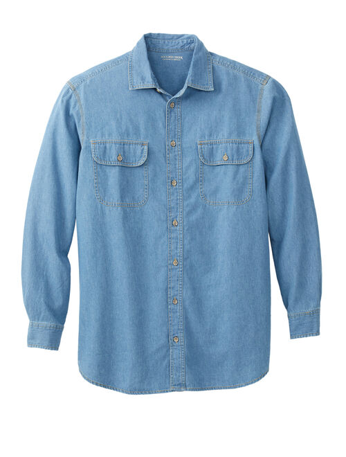 Boulder Creek By Kingsize Men's Big & Tall Long-Sleeve Renegade Button Up Shirt