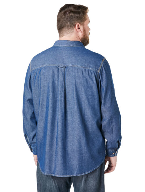 Boulder Creek By Kingsize Men's Big & Tall Long-Sleeve Renegade Button Up Shirt
