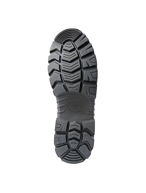 Men's Tactical Boots Dura Max Mid Zipper 6" - Oil & Slip Resistant Black Leather Boots