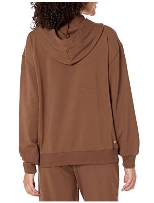 The Drop Women's Remi Loose French Terry Long Sleeve Hoodie Sweatshirt